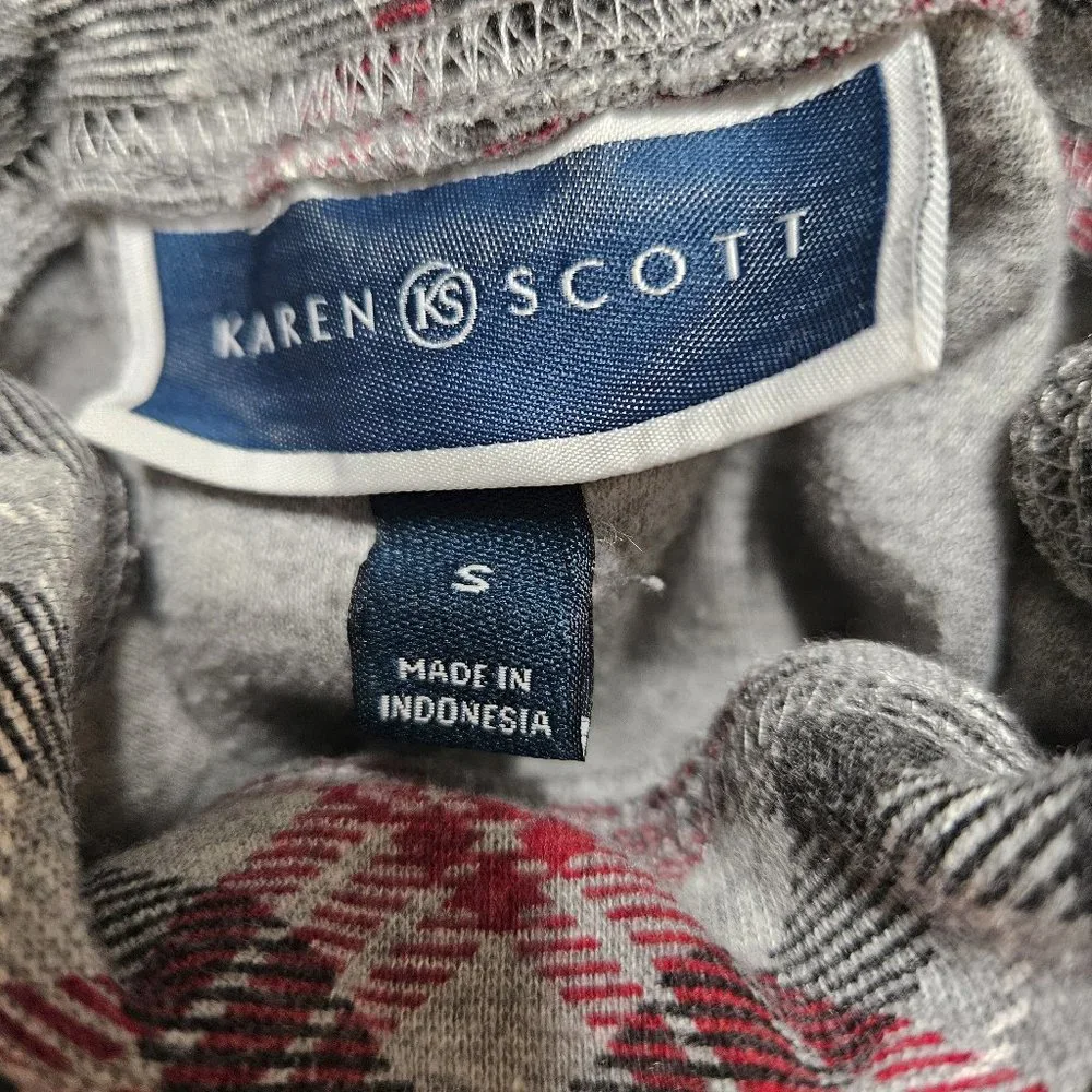 Karen Scott Diagonal Plaid Turtleneck Size S - Picture 4 of 9